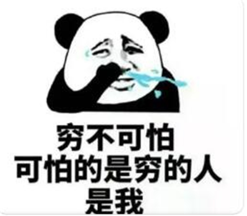 穷不可怕，可怕的是穷的那个人居然是我